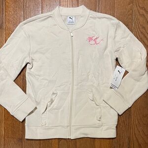 NWT Puma girls zip up track jacket sz Large